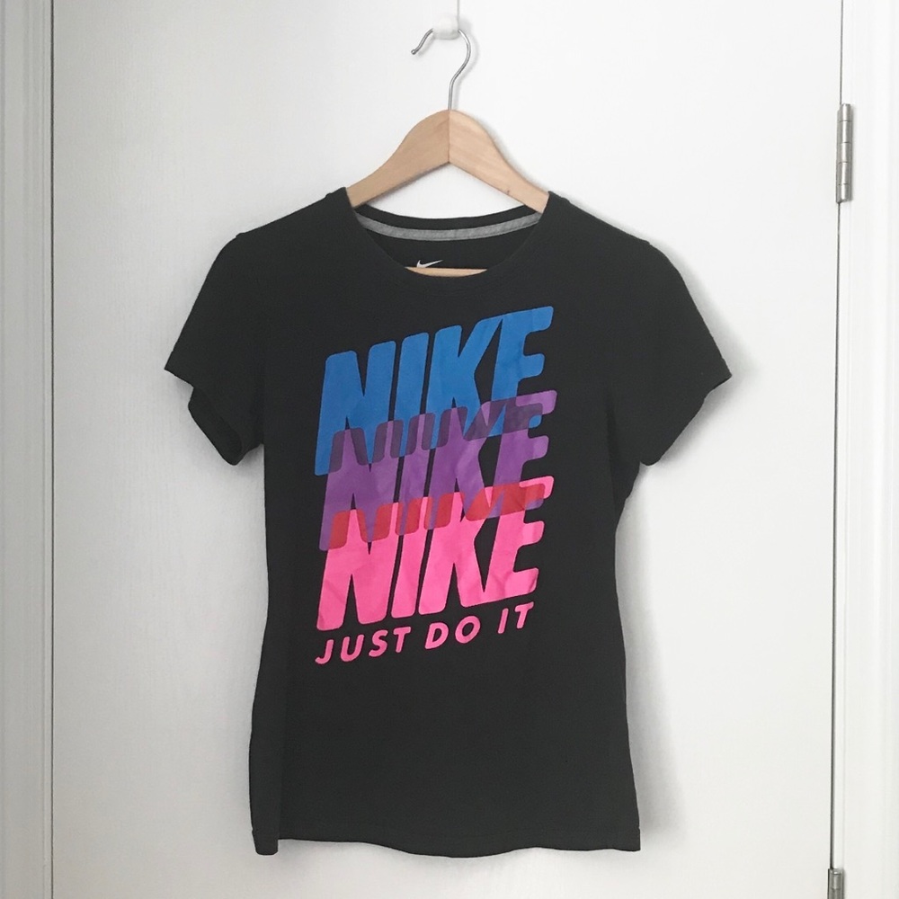 Vintage Inspired Nike Neon T-Shirt 80s Workout
